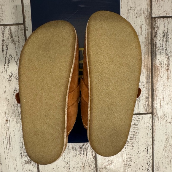 POLO RALPH LAUREN Turbach Shearling-Lined Suede Clog Size 10.5D - Picture 8 of 9